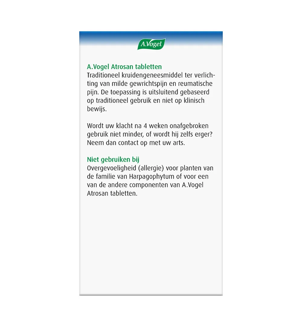 A.Vogel Atrosan (120 tabletten) - image 3
