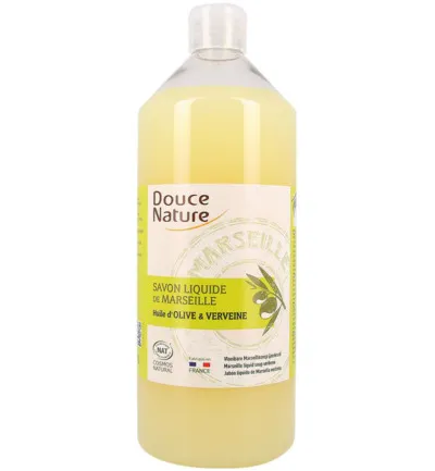 Douce Nature Zeep Marseille vloeibaar ijzerkruid/verbena bio (1000 ml)