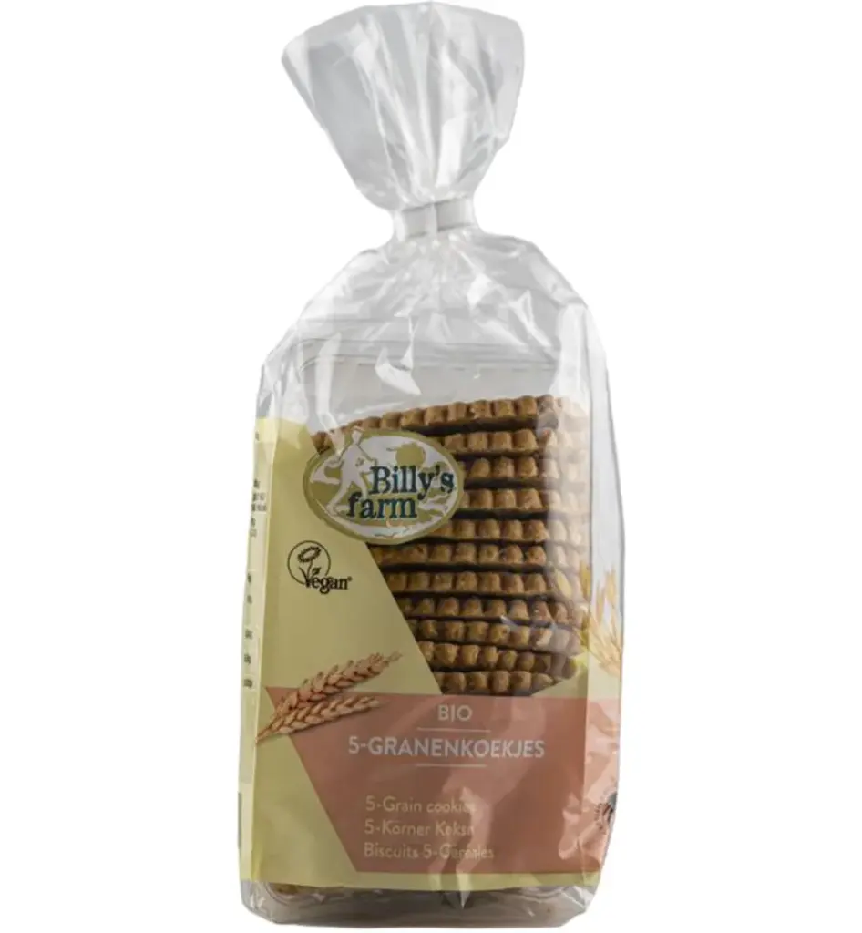 Billy's Farmgranenkoekjes 5granen bio (175 gr)