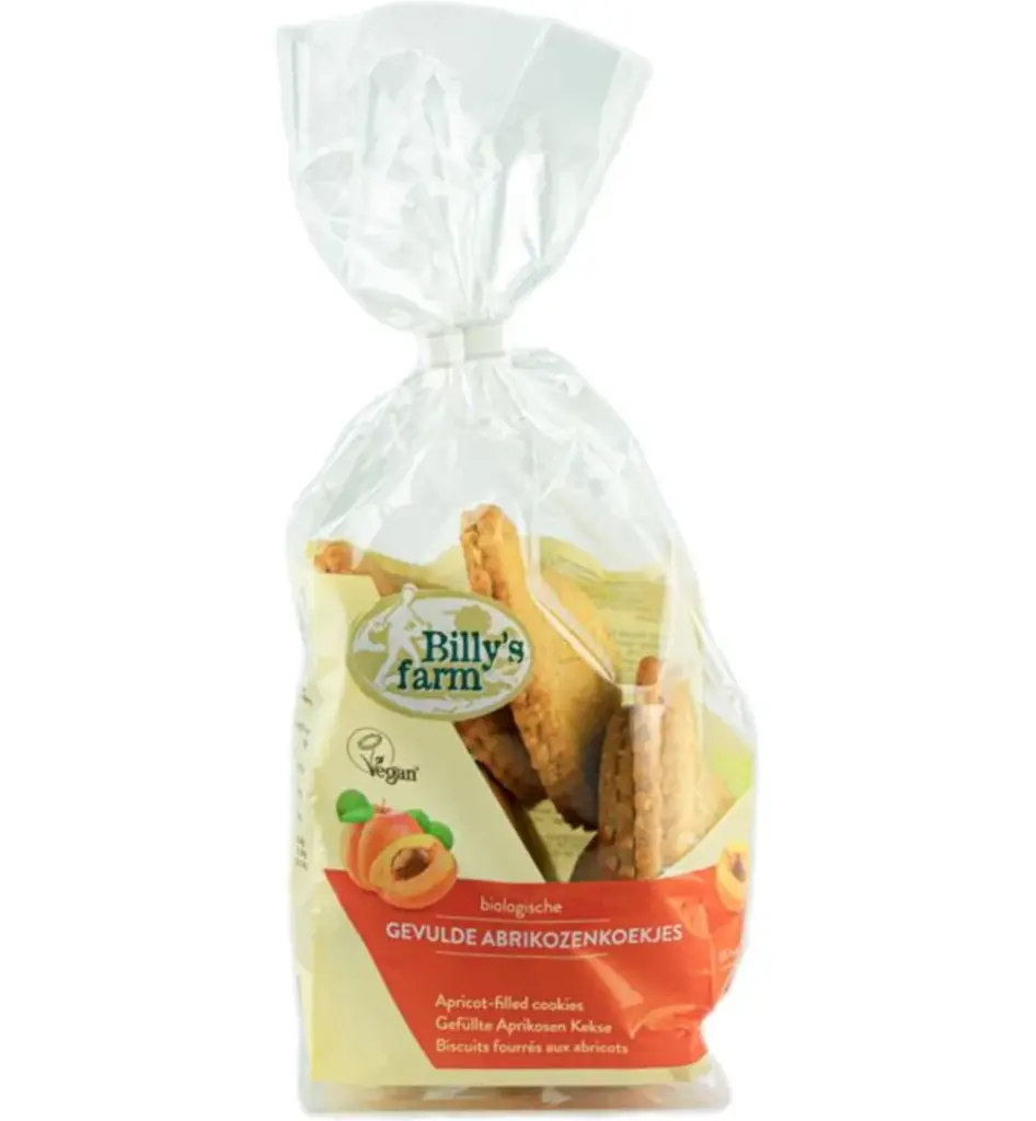 Billy's Farm Abrikozenkoekje gevuld bio (200 gr)