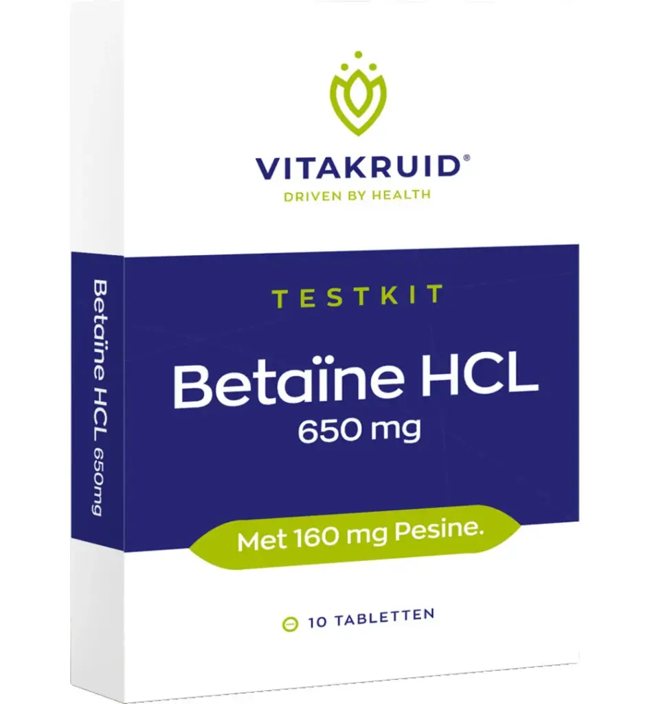 Vitakruid Betaïne Hcl Testkit (10 tabletten)