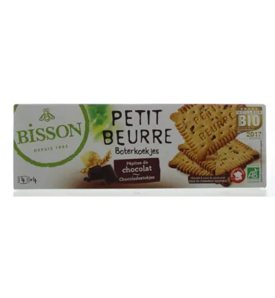 Bisson Biscuitjes Met Stukjes Chocolade Bio (150 gr)