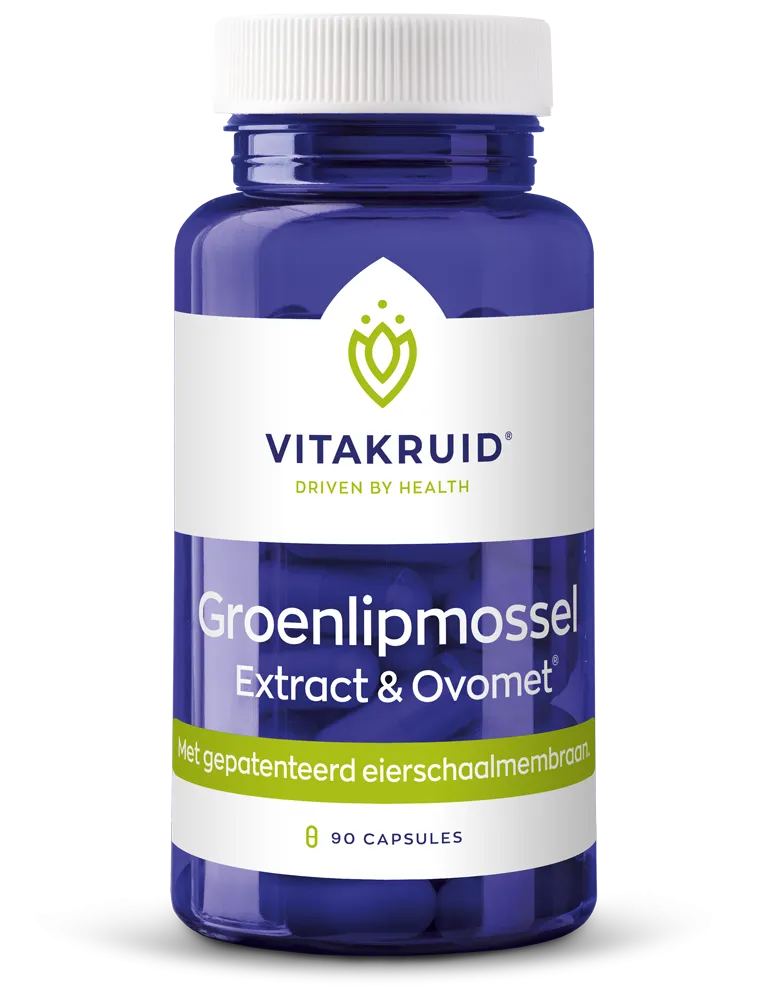 Vitakruid Groenlipmossel Extract & Ovomet Eierschaalmembraam (90 vega capsules)