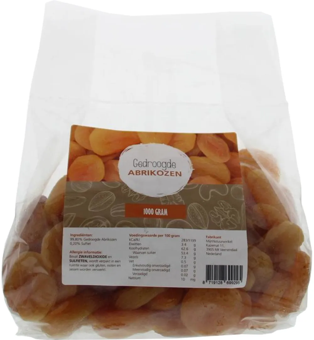 Mijnnatuurwinkel Abrikozen Zoet Oranje (1000 gr)