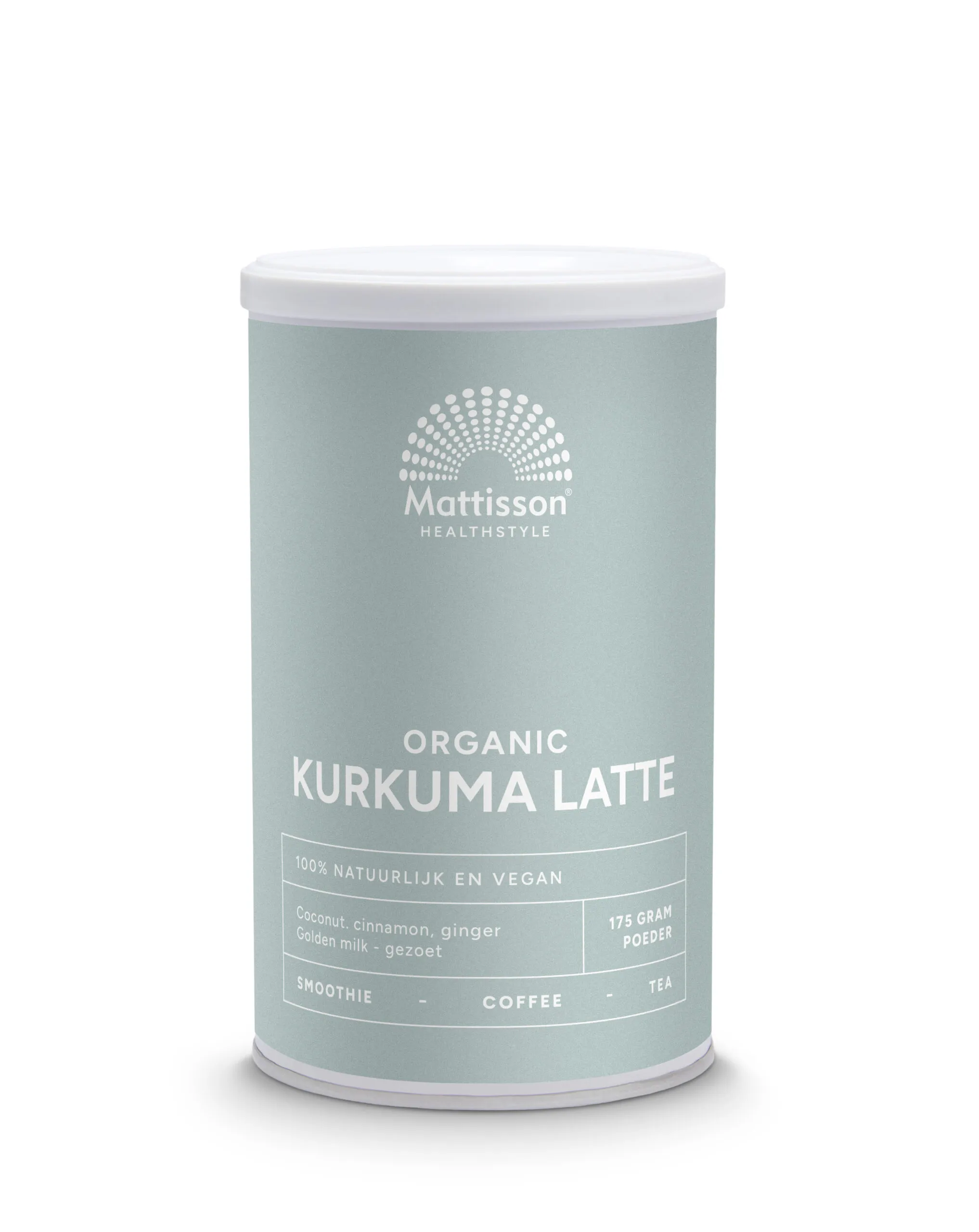 Mattisson Latte Kurkuma Goldenmilk Gezoet Kaneel - Kokos Bio (175 gr)
