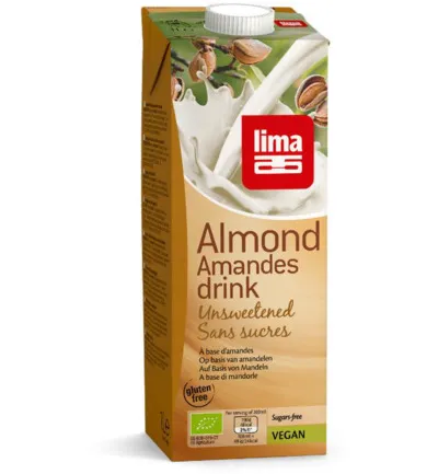 Lima Amandel Drink Suikervrij Bio (1000 ml)