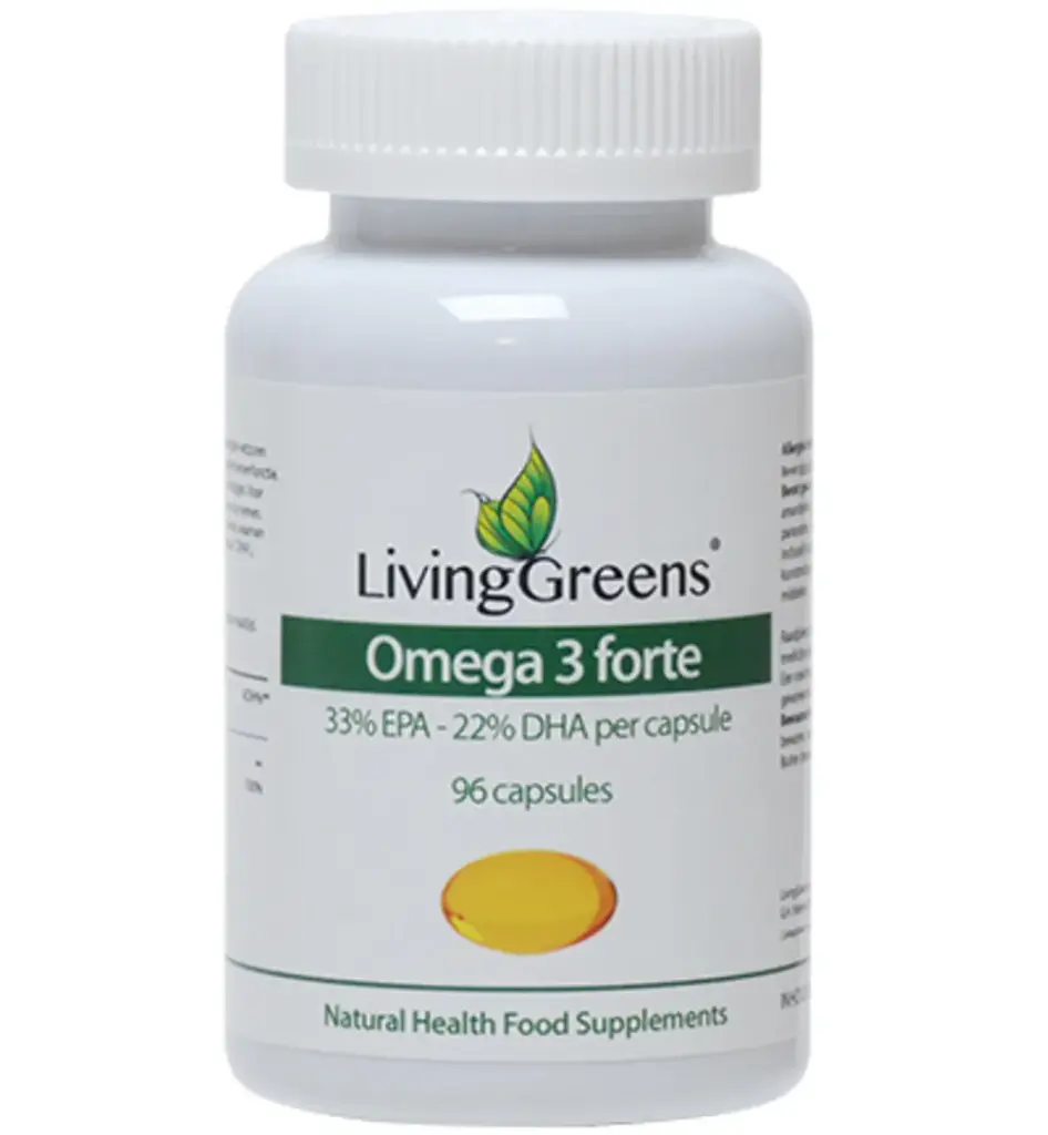 Livinggreens Omega 3 Visolie Forte (96 capsules)