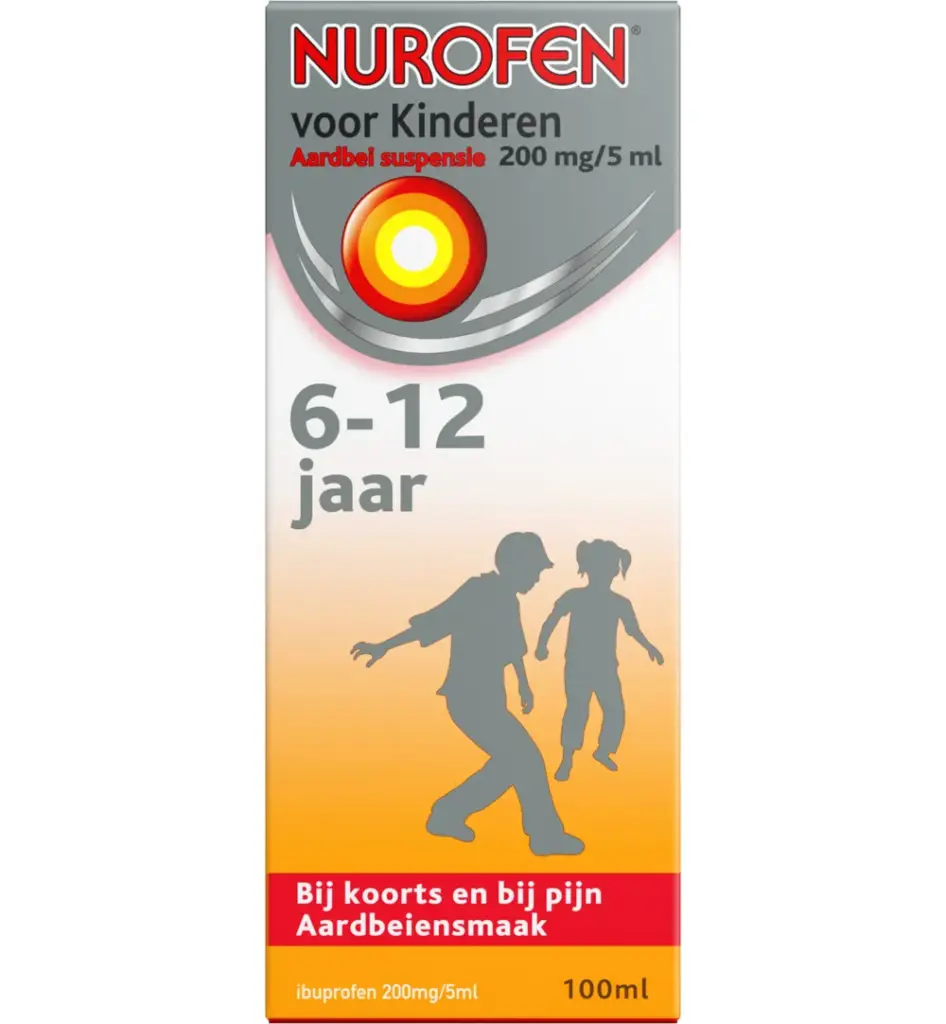 Nurofen 4% Kind aardbei suspensie (100 ml)