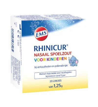 Rhinicur Neus Spoelzout Kind Zakje (20 stuks)