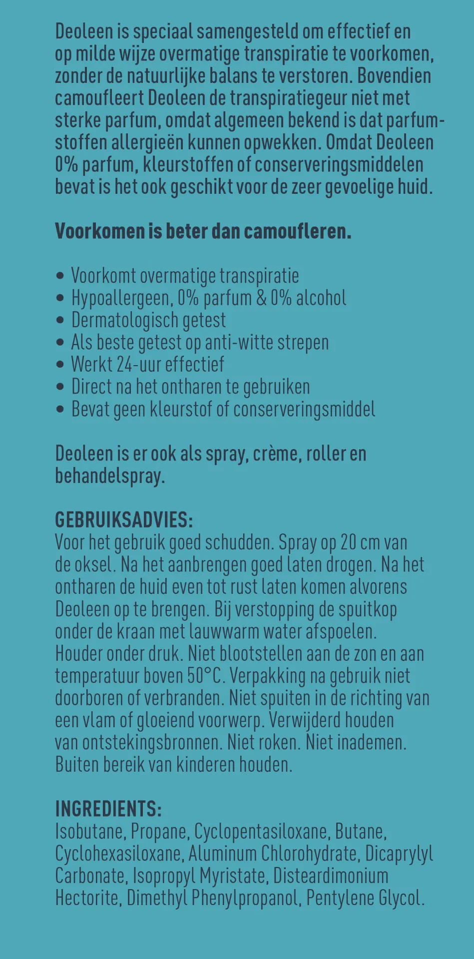 Deoleen Satin spray sensitive zonder alcohol (150 ml) - image 5