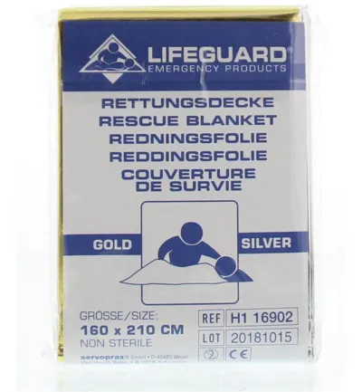 Lifeguard Reddingsdeken Goud/Zilver 160 X 210 (1 stuk)