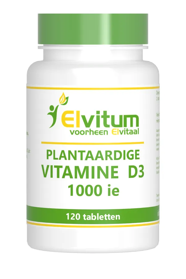 Elvitum Vitamine D3 1000Ie Vegan (120 tabletten)