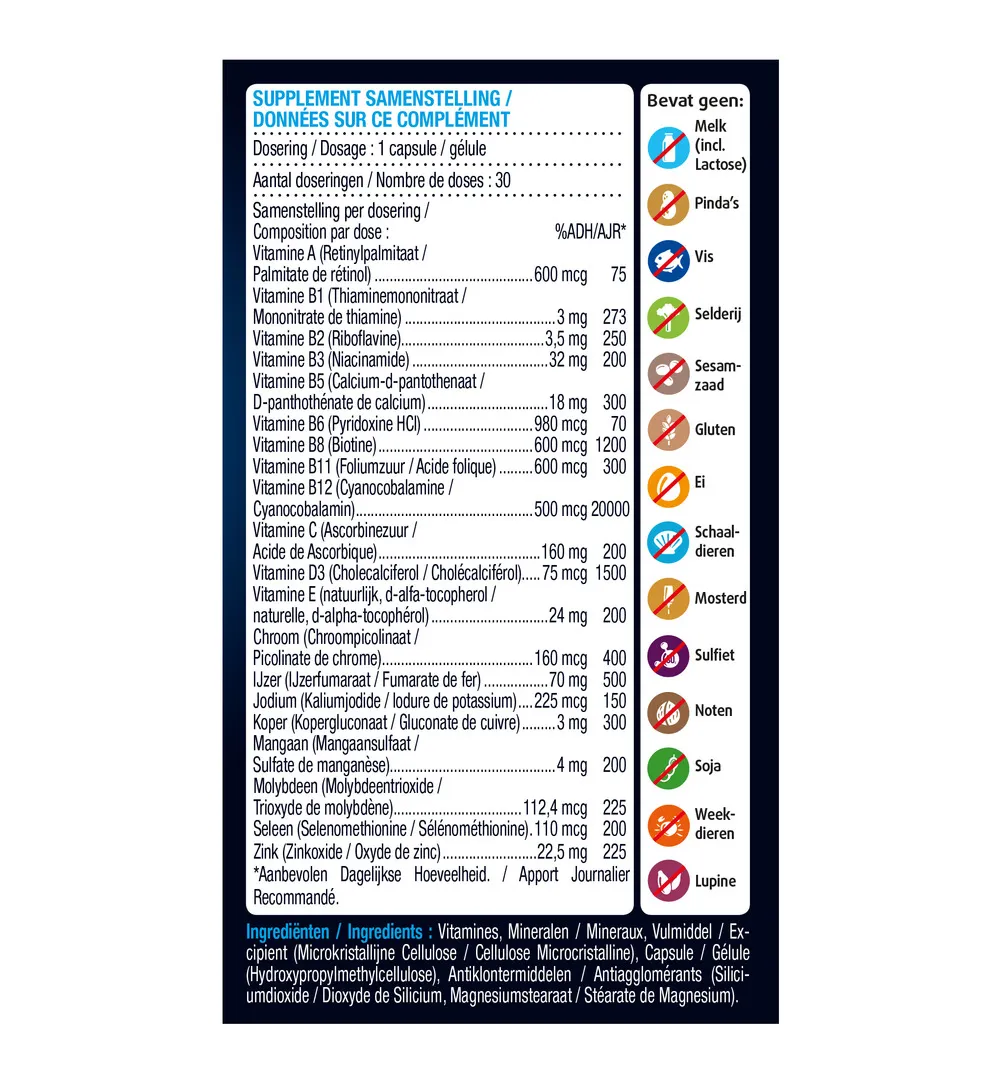 Lucovitaal WLS Multi Vitamine Mineralen (30 capsules) - image 2