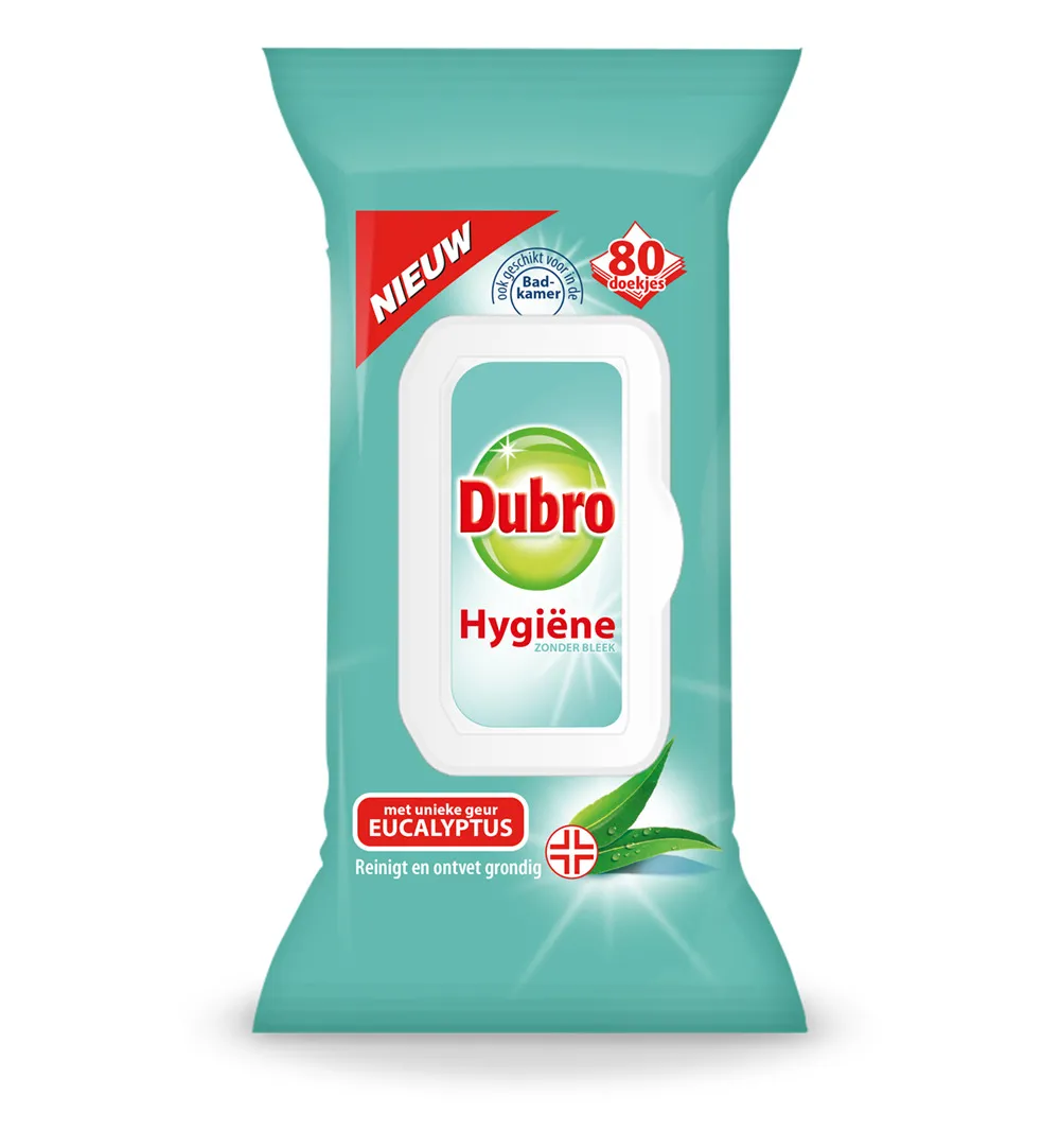 Dubro Doekjes Hygiene Eucalyptus (80 stuks)