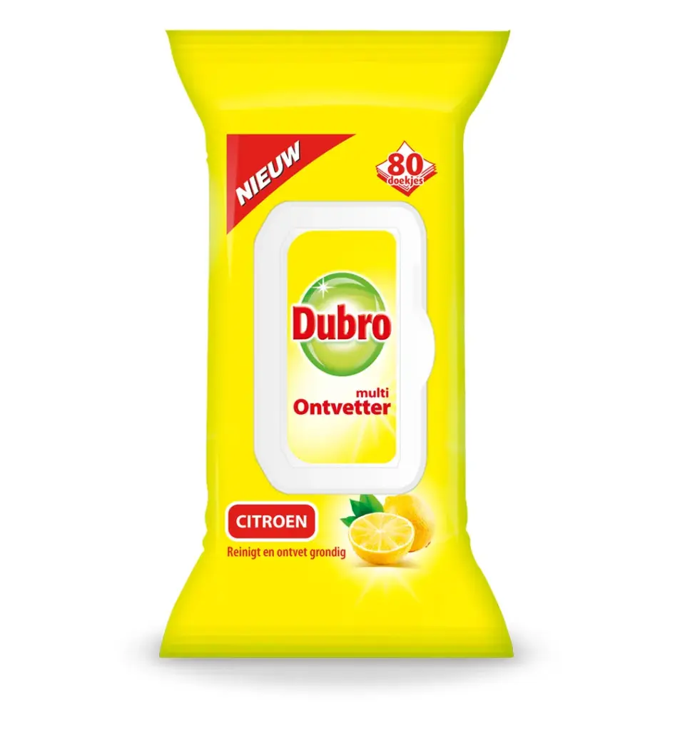 Dubro Doekjes Multi Ontvetter Citroen (80 stuks)