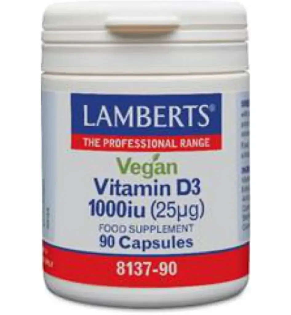 Lamberts Vitamine D3 1000Ie 25Mcg Vegan (90 capsules)