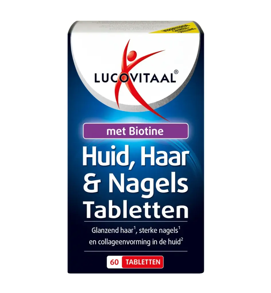 Lucovitaal Huid, Haar & Nagels Met Biotine (60 tabletten)