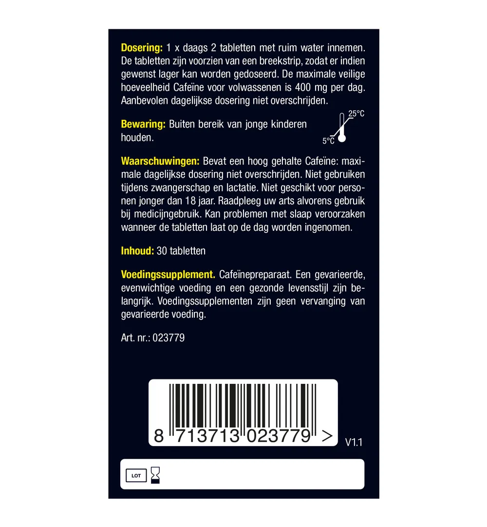 Lucovitaal Pure Cafeïne 400Mg (30 tabletten) - image 6