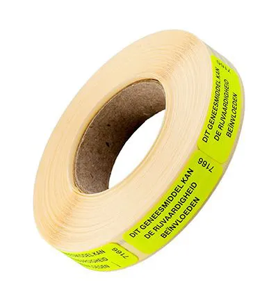 Spruyt Hillen Sticker Geneesmiddel Rijvaardheid (1000 stuks)