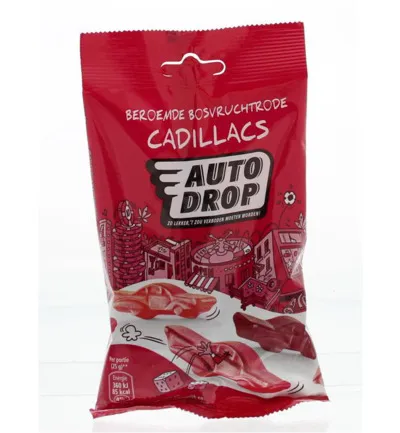 Autodrop Snack Packs Rode Cadillacs Bosvruchten (85 gr)