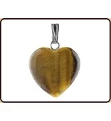 Ruben Robijn Hanger Hart 20Mm Tijgeroog (1 stuk)