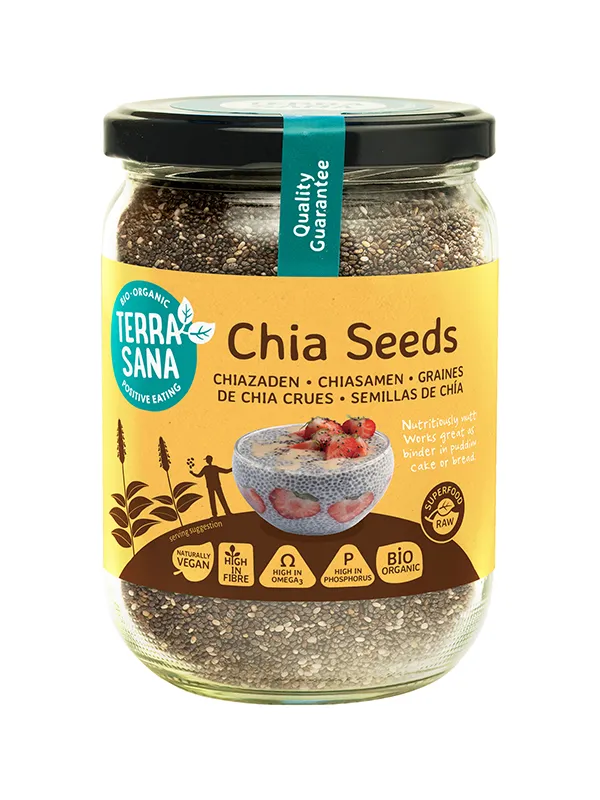 Terrasana Raw Chia Zaad In Glas Bio (330 gr)