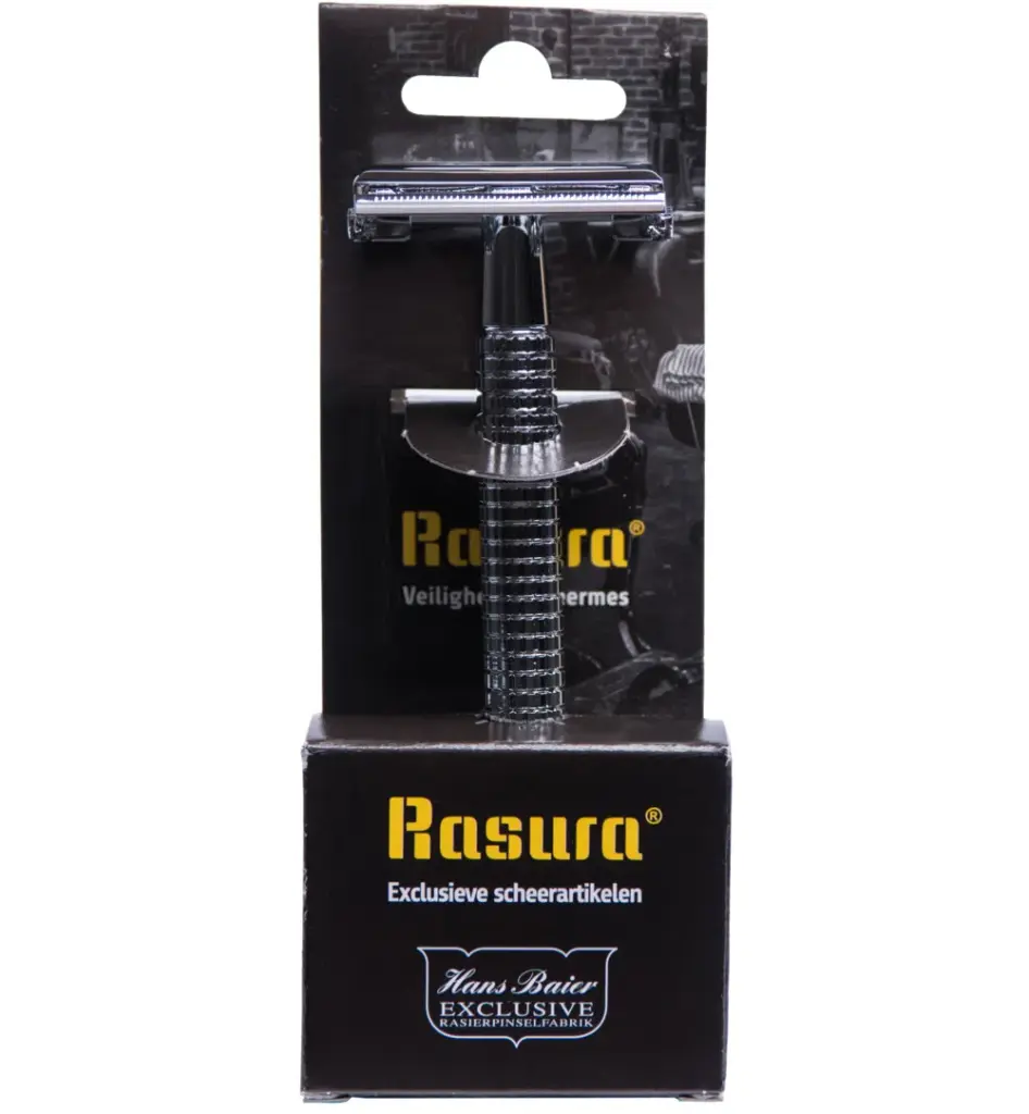 Herbapharm Veiligheidsscheermes Chroom Blister Met 10 Mesjes (1 stuk)