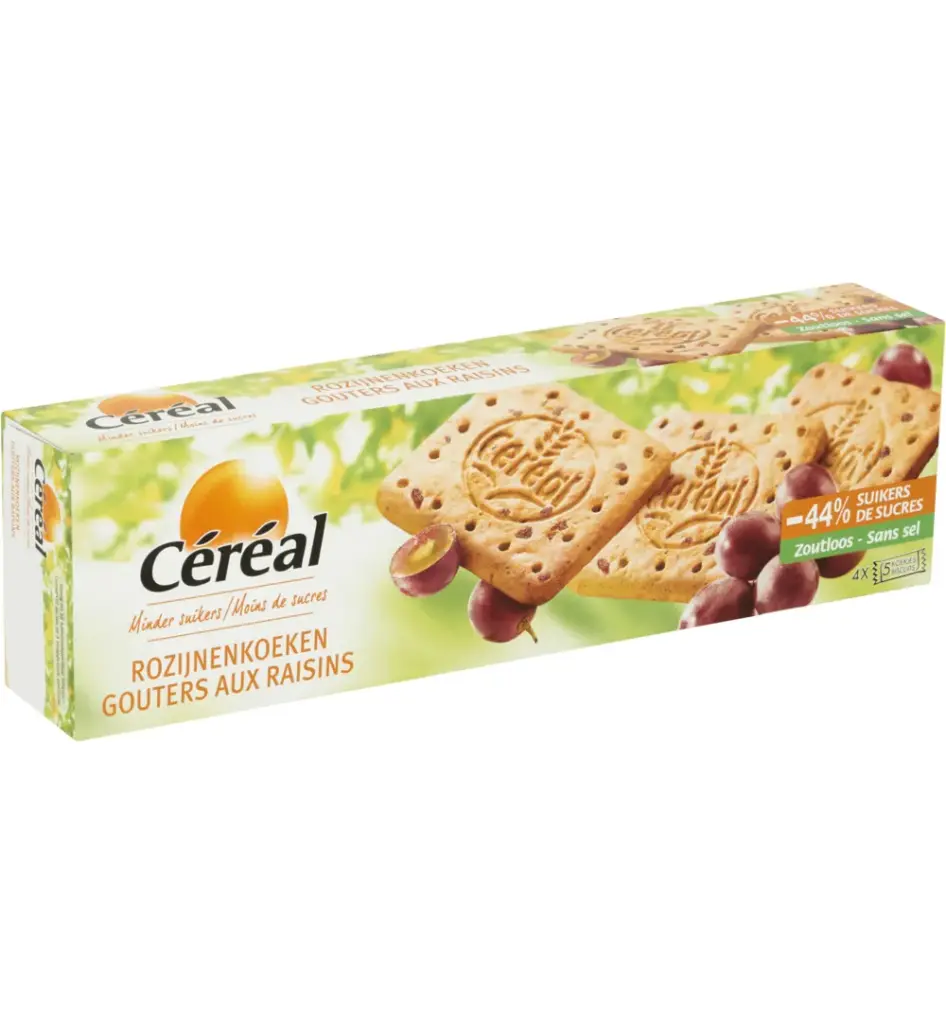 Céréal Rozijnenkoeken minder suiker (360 gr)