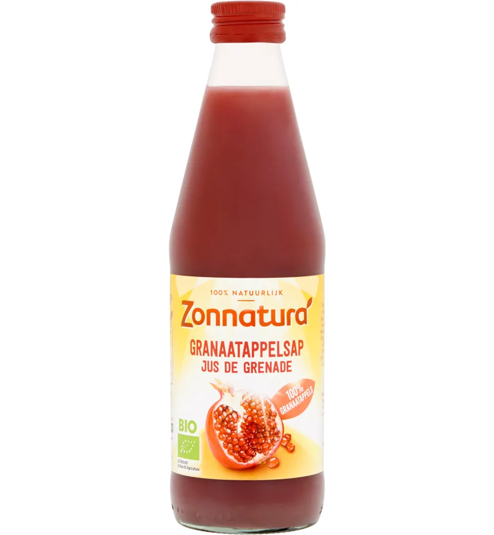 Zonnaturagranaatappelsap puur bio (330 ml)