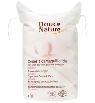 Douce Nature Wattenschijfjes Ovaal Bio Katoen (50 stuks)