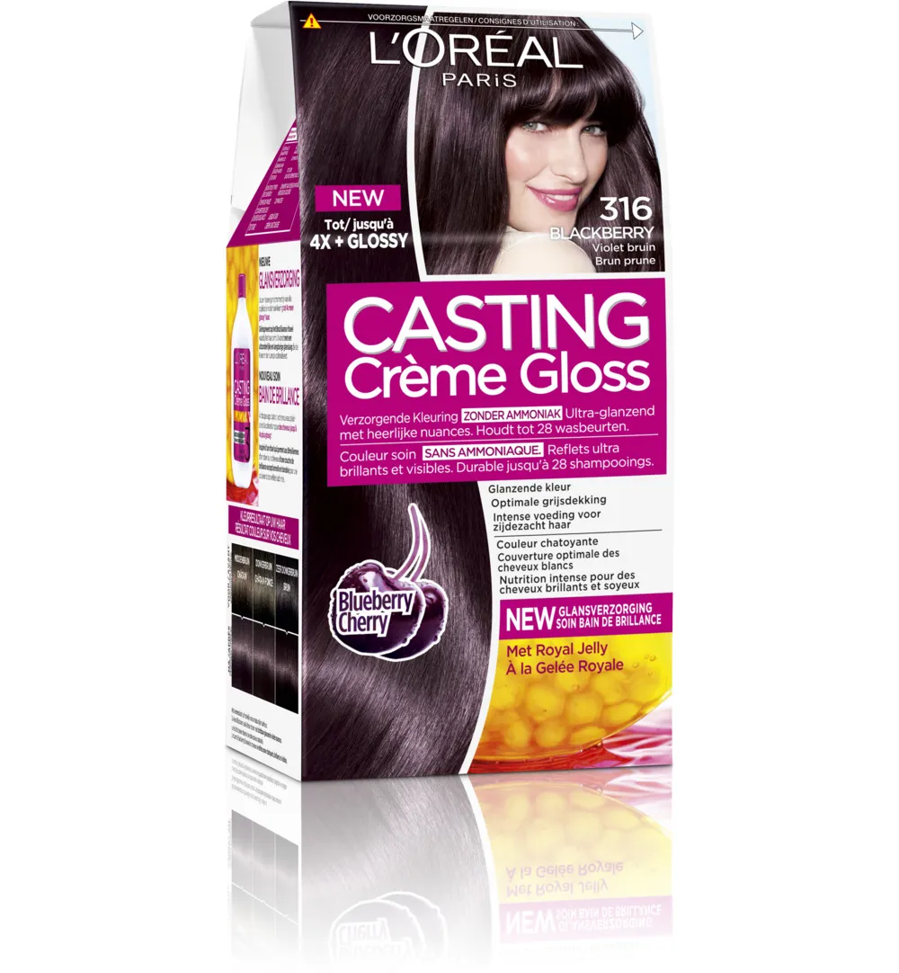 L'Oréal Casting Creme Gloss 316 Black Berry (1 set)