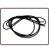 Ruben Robijn Leren Koord Zwart Rond (1 stuk)