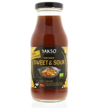 Yakso Woksaus Sweet & Sour Bio (240 ml)