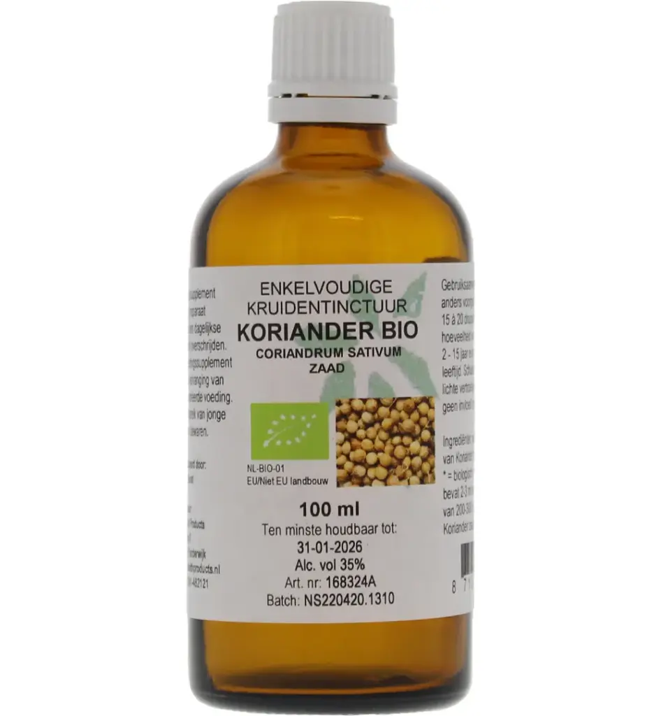 De Cruydhof Coriandrum sativum / koriander tinctuur bio (100 ml)