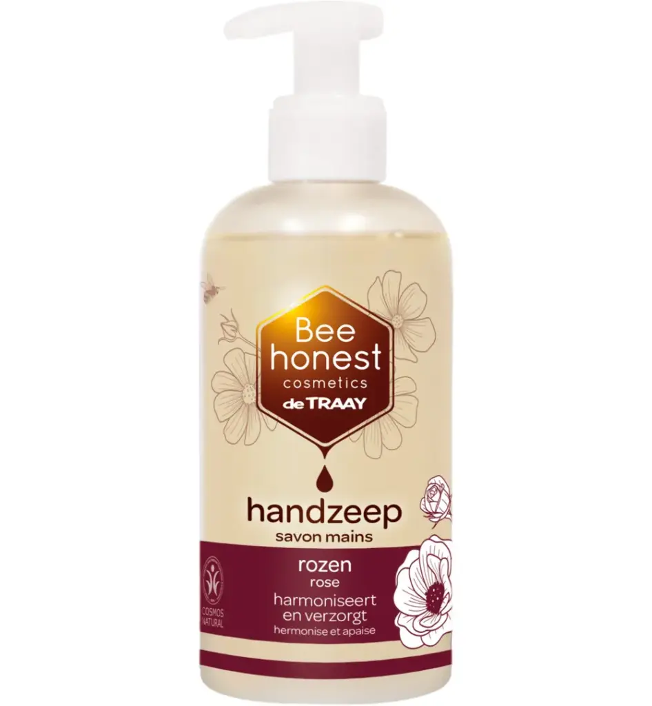 Bee Honest Handzeep Rozen (250 ml)