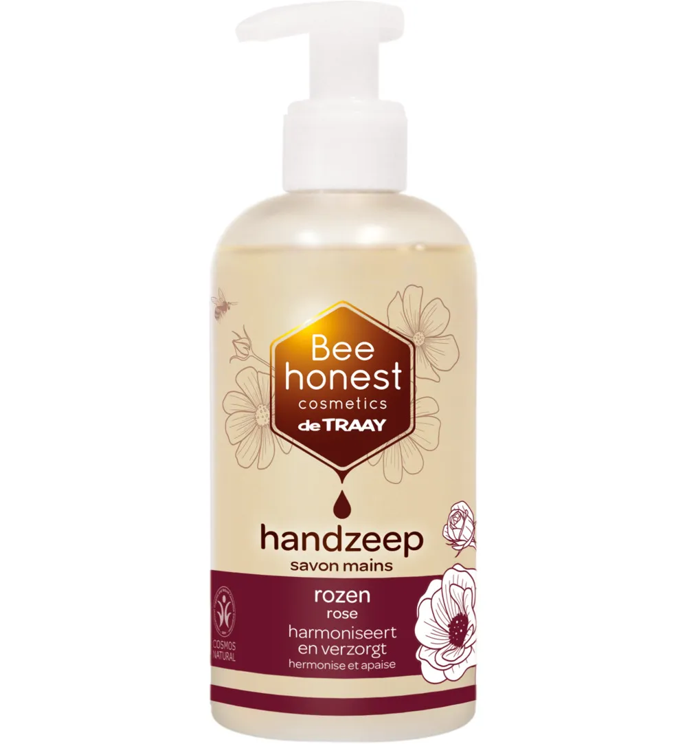 Bee Honest Handzeep Rozen (250 ml)