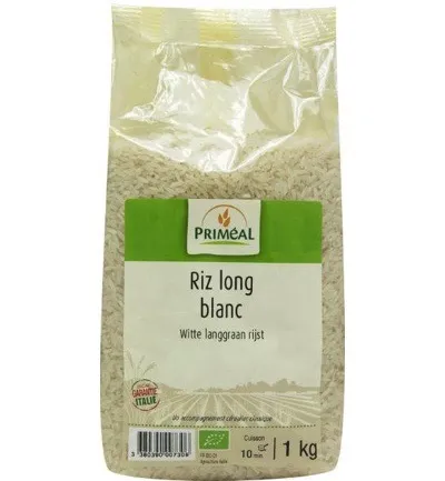 Priméal Witte Langgraan Rijst Bio (1000 gr)