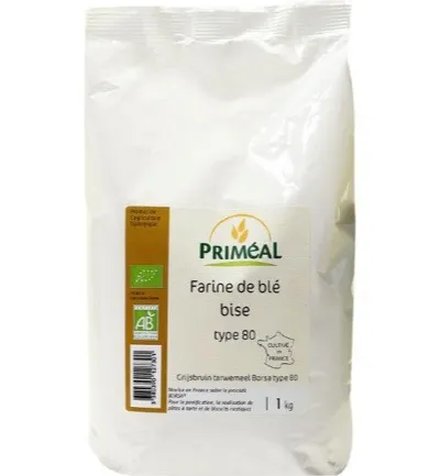 Priméalgrijsbruin Tarwemeel Borsa 80 Bio (1000 gr)