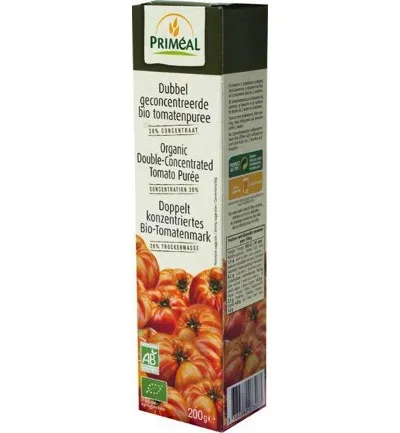 Priméal Tomatenpuree Dubbel Geconcentreerd Bio (200 gr)