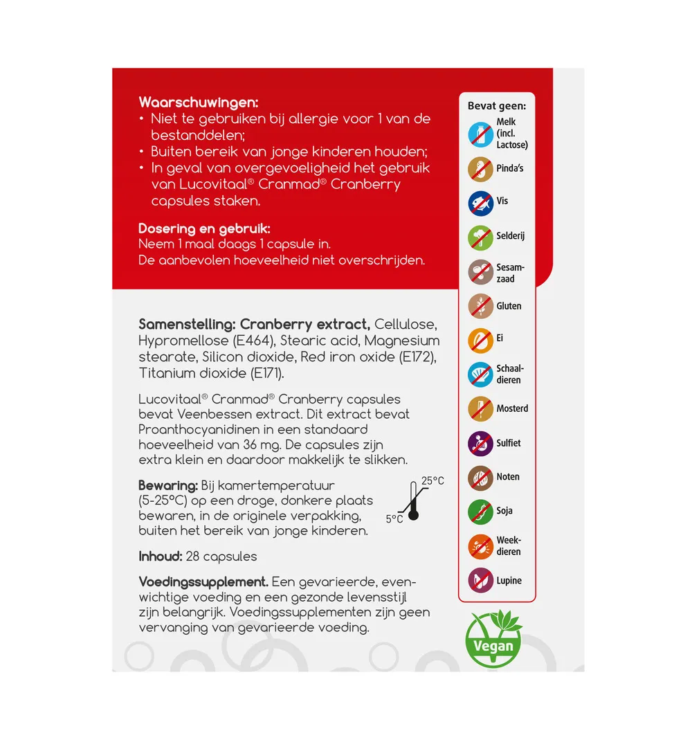 Lucovitaal CranMad Cranberry (28 capsules) - image 3
