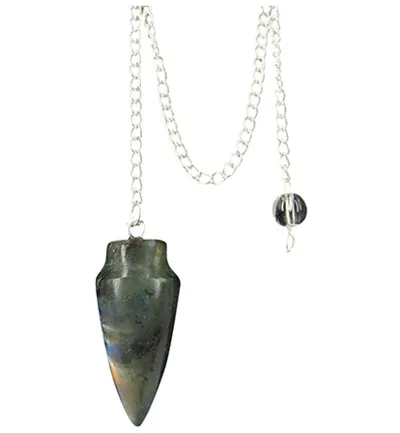 Ruben Robijn Pendel Druppel Labradoriet (1 stuk)