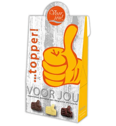 Voor Jou! Cadeau doos young duimpjes topper (100 gr)