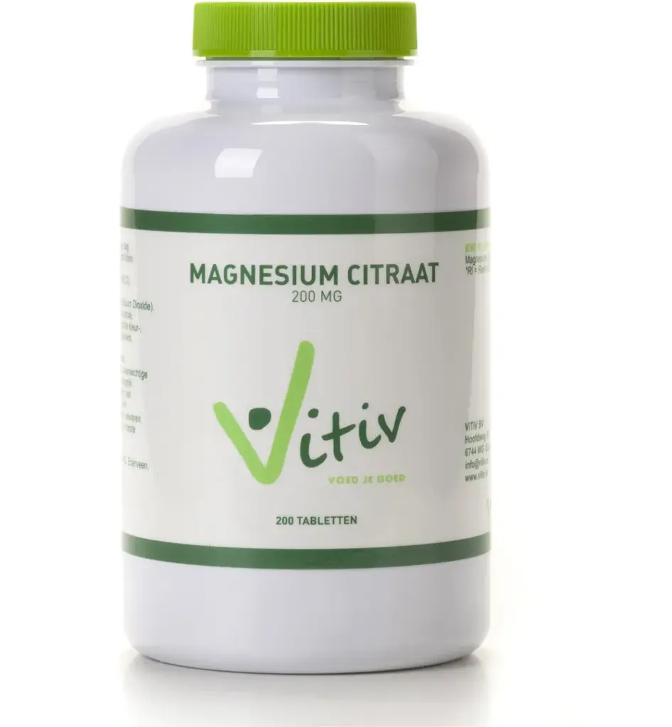 Vitiv Magnesium Citraat 200 Mg (200 tabletten)