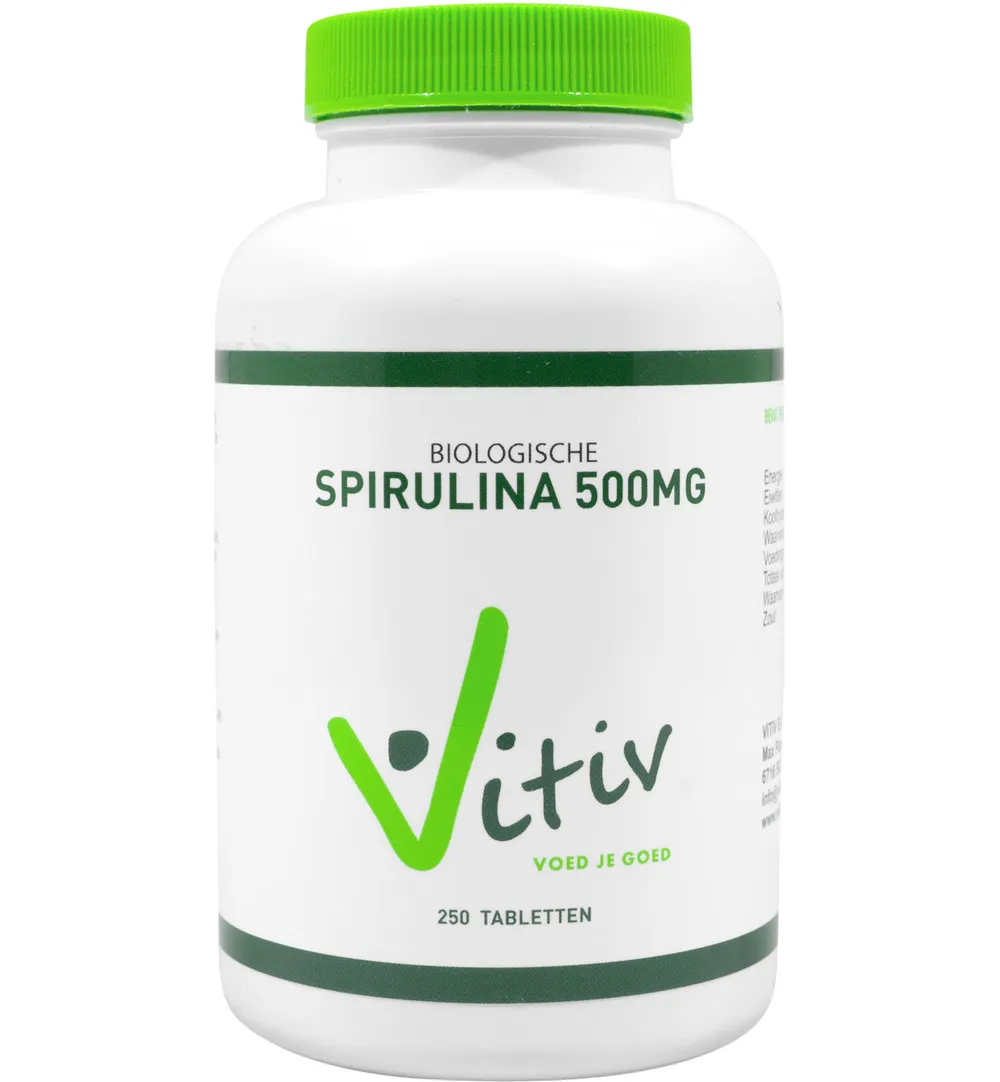 Vitiv Spirulina 500 Mg Bio (250 tabletten)