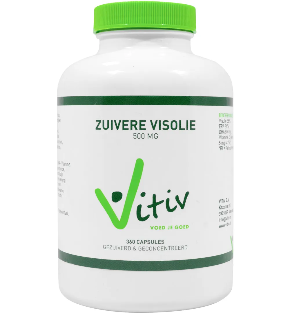 Vitiv Zuivere Visolie 500Mg (360 capsules)
