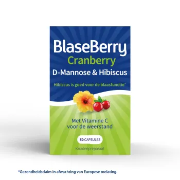 Blaseberry Cranberry, D-mannose & Hibiscus (50 capsules)