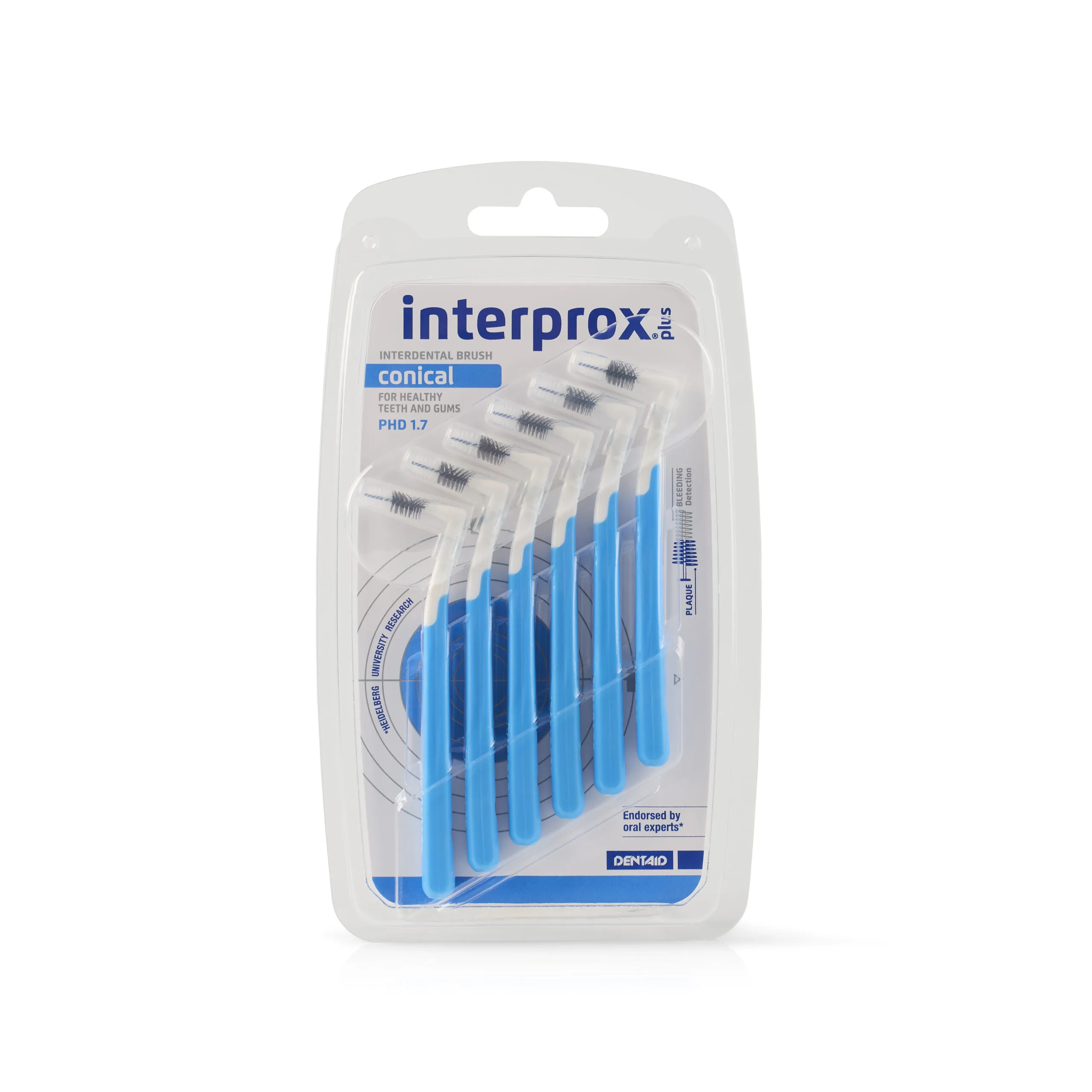 Interprox Plus ragers conical blauw (6 stuks)
