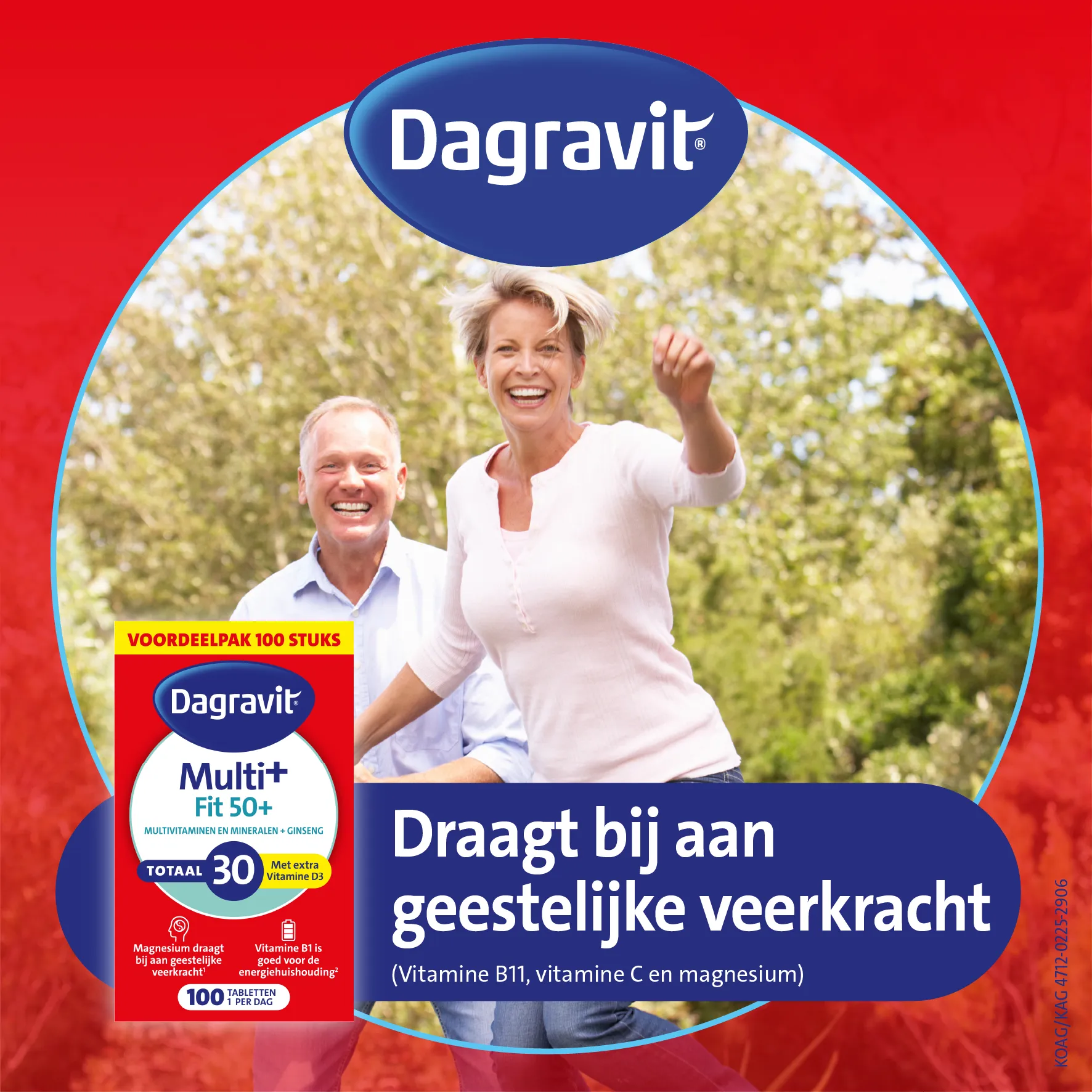 Dagravit Totaal 30 Vitaal 50+ Multivitaminen (100 tabletten)