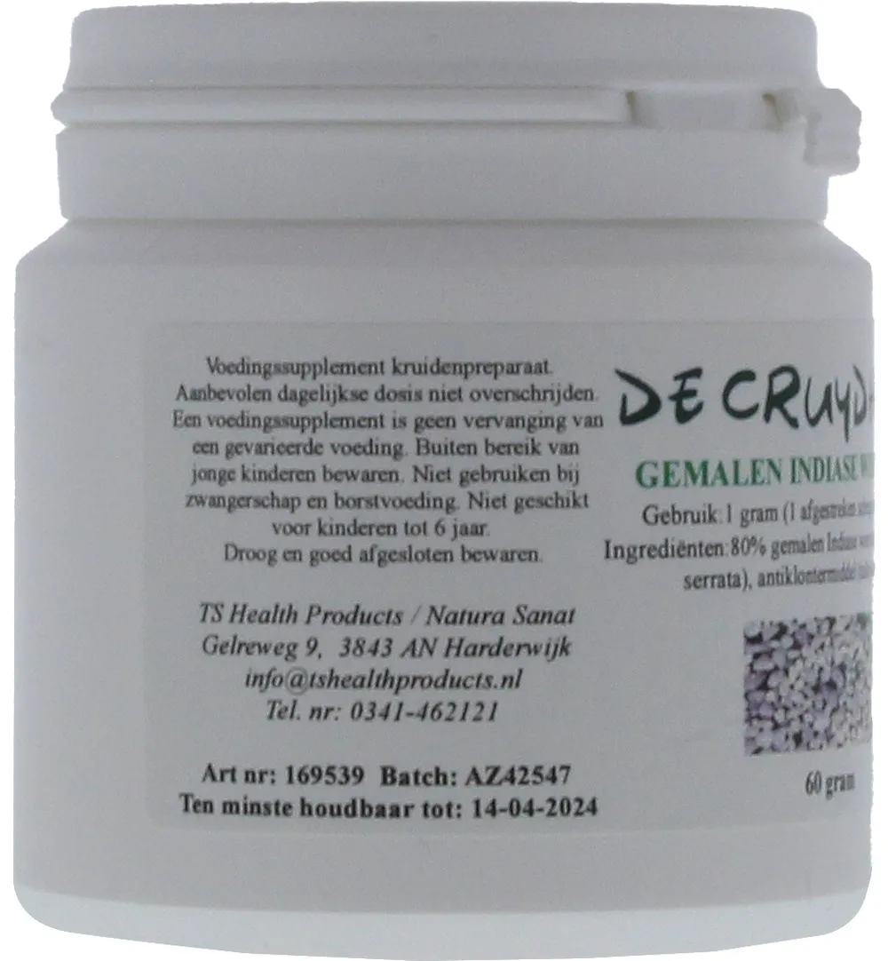 De Cruydhof Indische Wierook Poeder (60 gr)