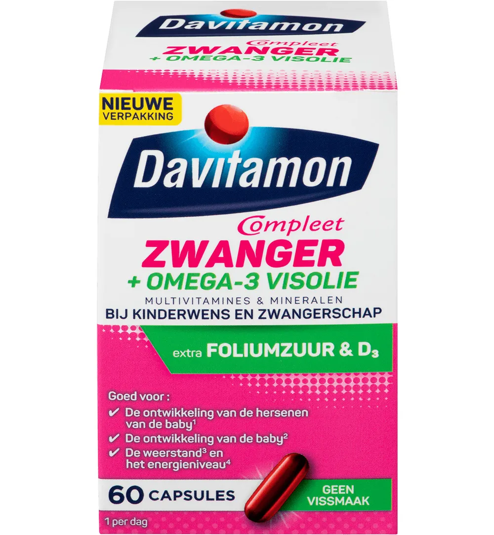 Davitamon Compleet Zwanger Plus Visolie (60 capsules)